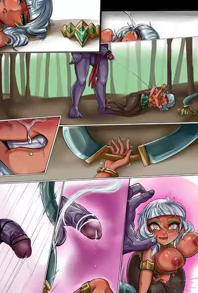 [Geks]奇亚娜VS牛头人(djsymq机翻汉化) Qiyana vs Minotaur (League of Legends)