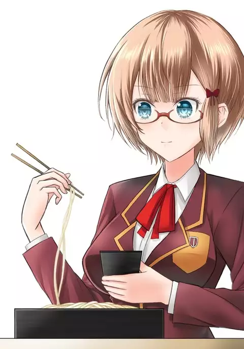 うどんを食べる理珠