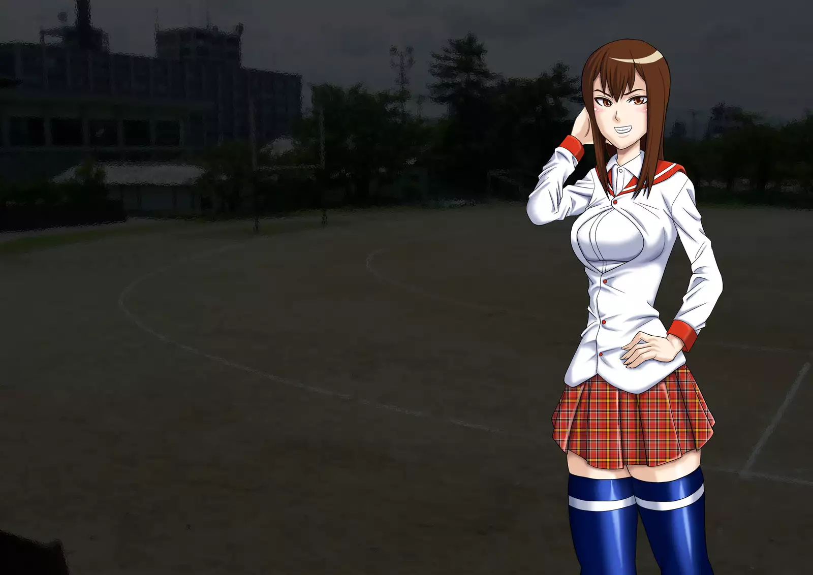 Furyō shōjo Hikari-chan tenkō-saki ga niku benki seizō shisetsudatta!