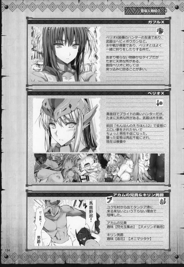 Monhan no Erohon G★★★3 11→14 + Omakebon Soushuuhen