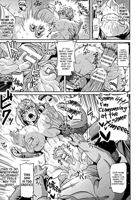 Female Warrior and Goblin