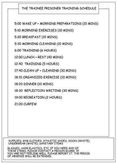 A tale of reflection 2 Training prisoners!