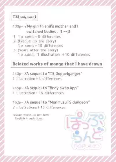 TS "Nyotaika Irekawari" + α Sakuhinshuu | TS "Feminization Body-Swap" + Extra Work Collection