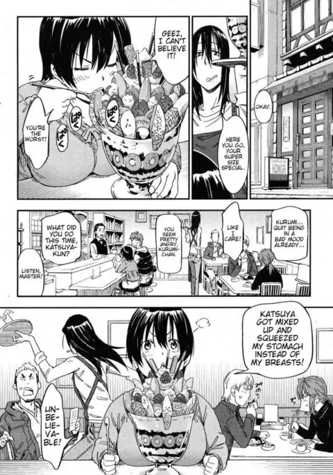 I want to squeeze my soft girlfriend!