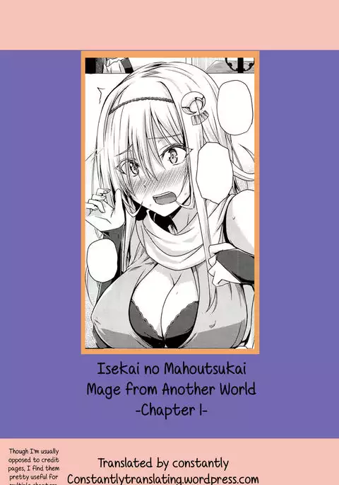 Isekai no Mahoutsukai Ch. 1